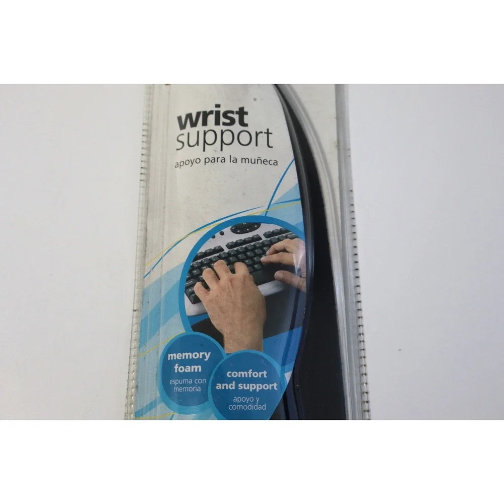 OfficeMax Black Memory Foam Wrist Support Pad Ergonomic Comfort Non-Skid